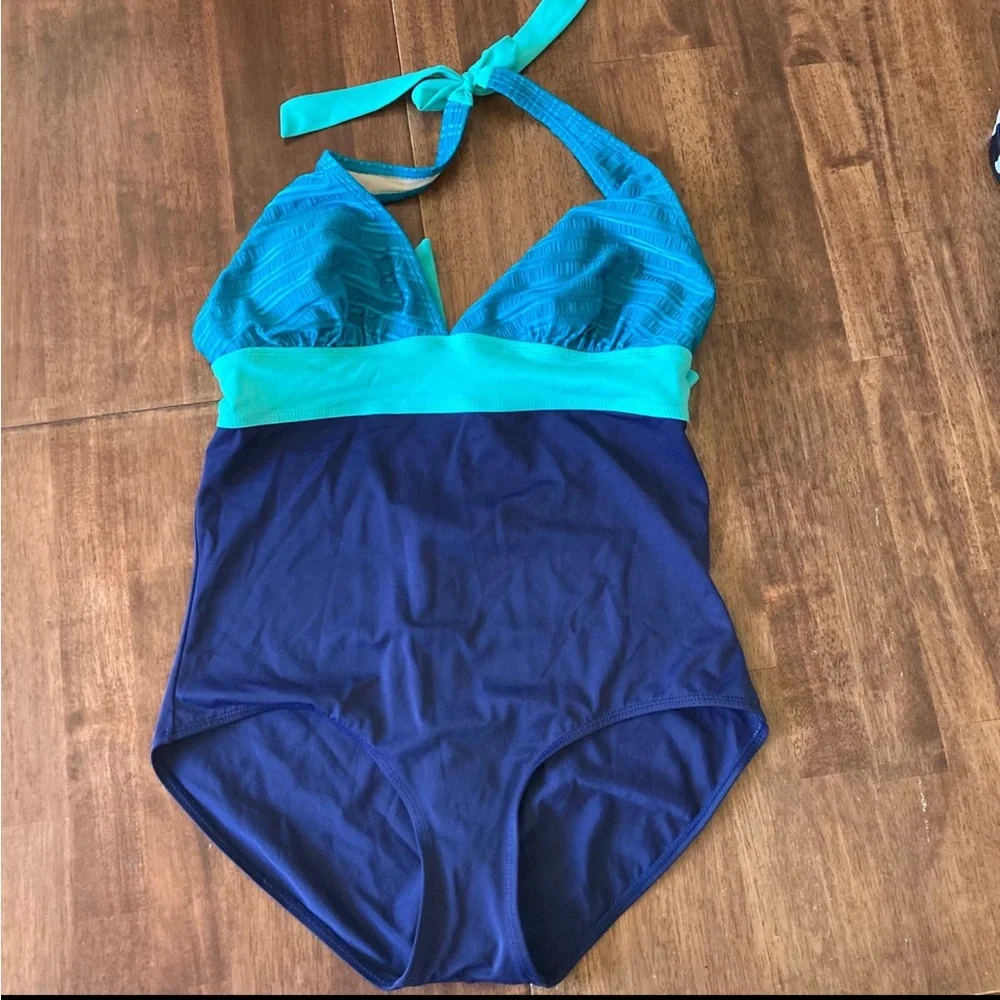 Islander Halter Tie Swimsuit Size 16